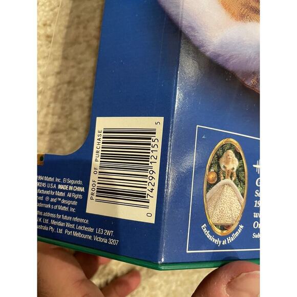 Happy Holidays 1994 Barbie Doll Special Edition-New in box-box misprint error - Picture 3 of 6